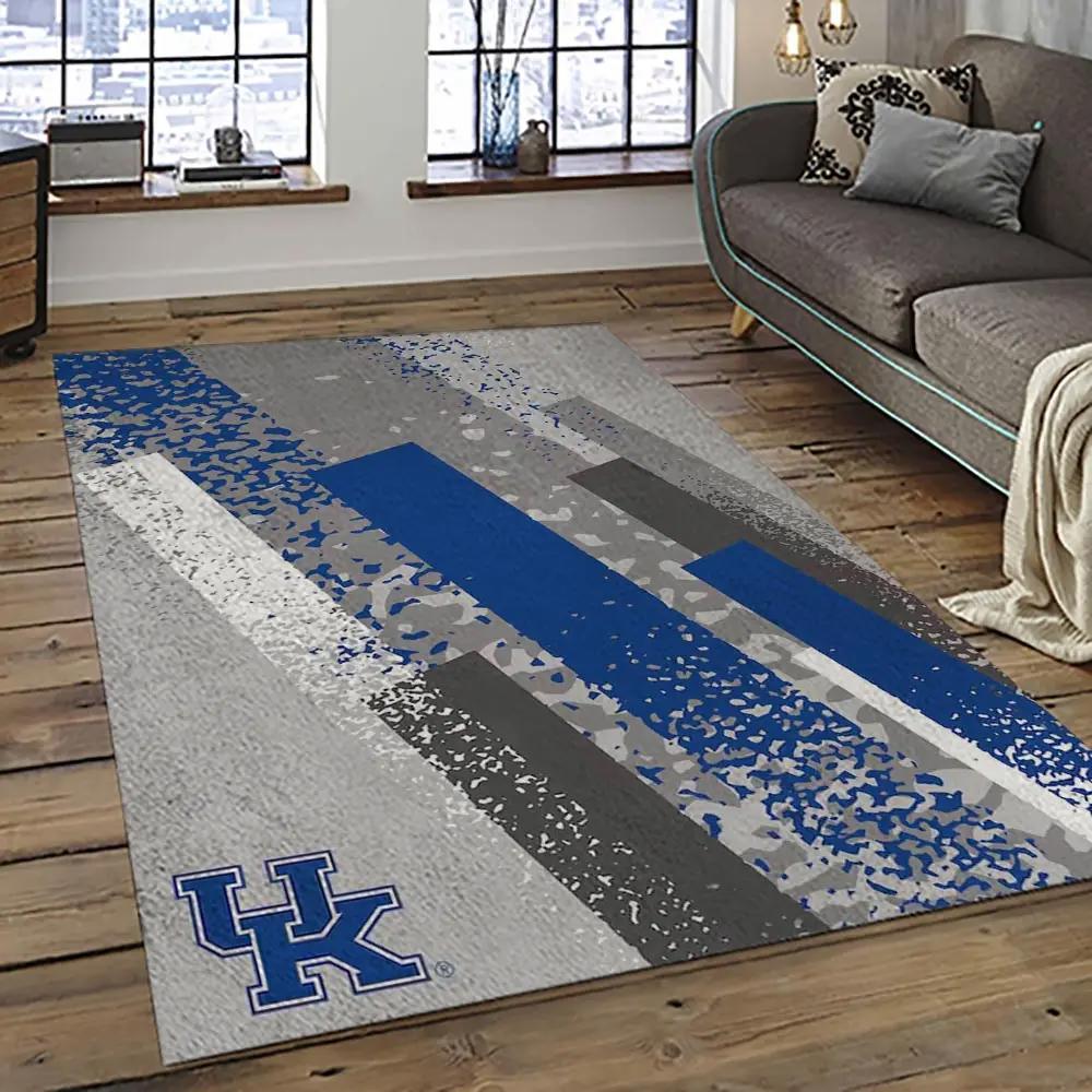 Ncaa kentucky wildcats football team logo sport carpet area rug home decor best gift for friends ktwc14 Rectangle Rug