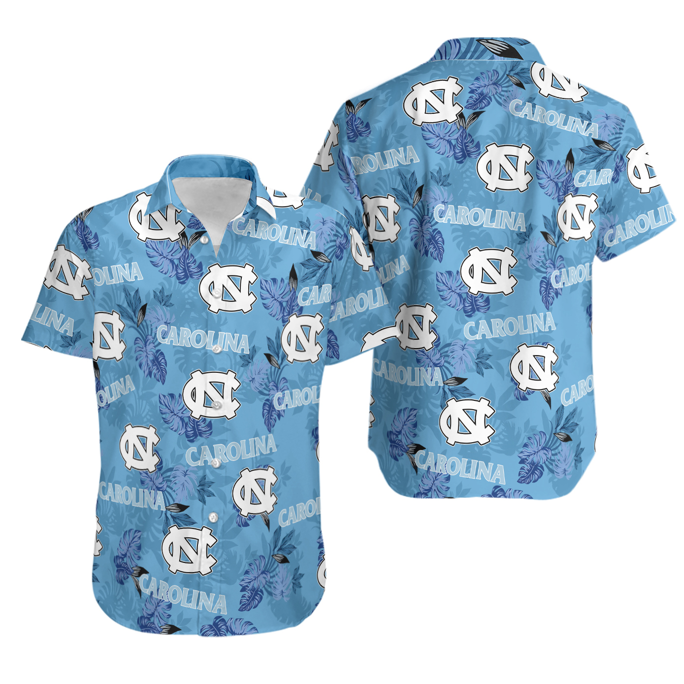 Ncaa north carolina tar heels blue trendy hawaiian shirt Hawaii Shirt Shorts & Flip Flops
