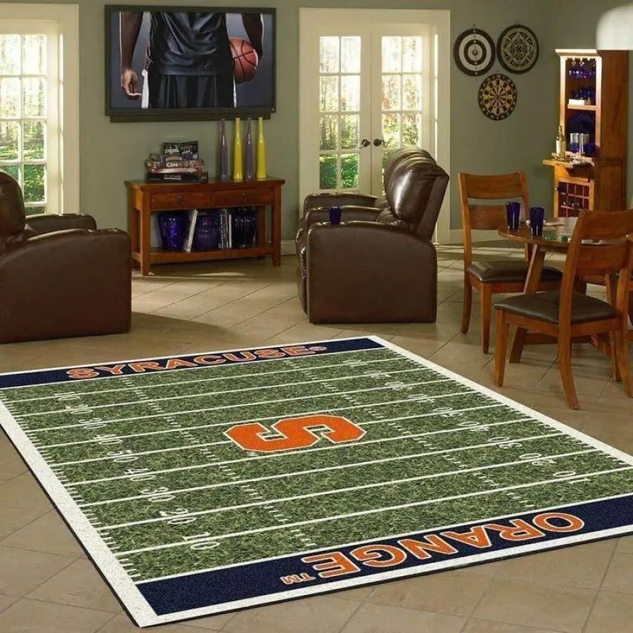Ncaa syracuse orange area rug living room rug home decor ag290830 Rectangle Rug