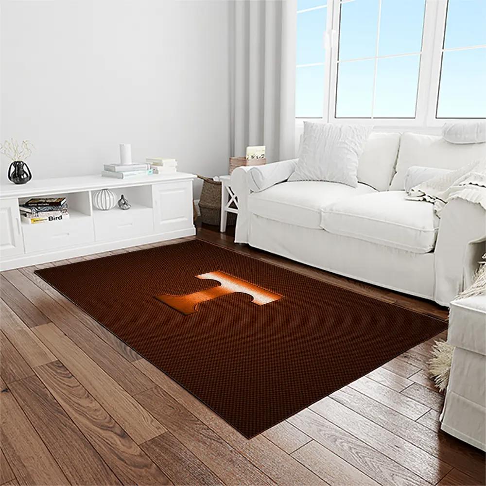 Ncaa tennessee volunteers college sport basketball and foolball team logo rectangle area rug tvs06 Rectangle Rug