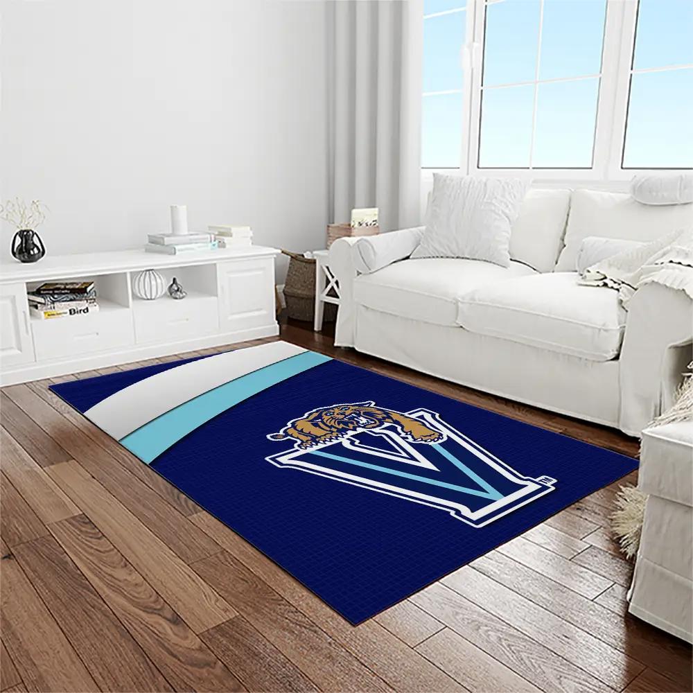 Ncaa villanova wildcats sport basketball and foolball team logo rectangle area rug vw08 Rectangle Rug