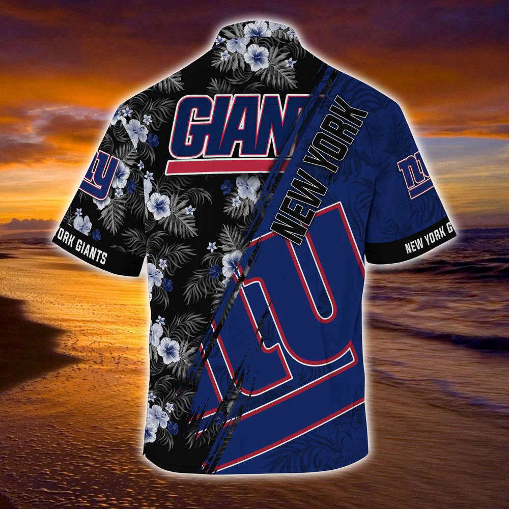 New york giants nfl-summer hawaii shirt mickey and floral pattern for sports fans Hawaii Shirt