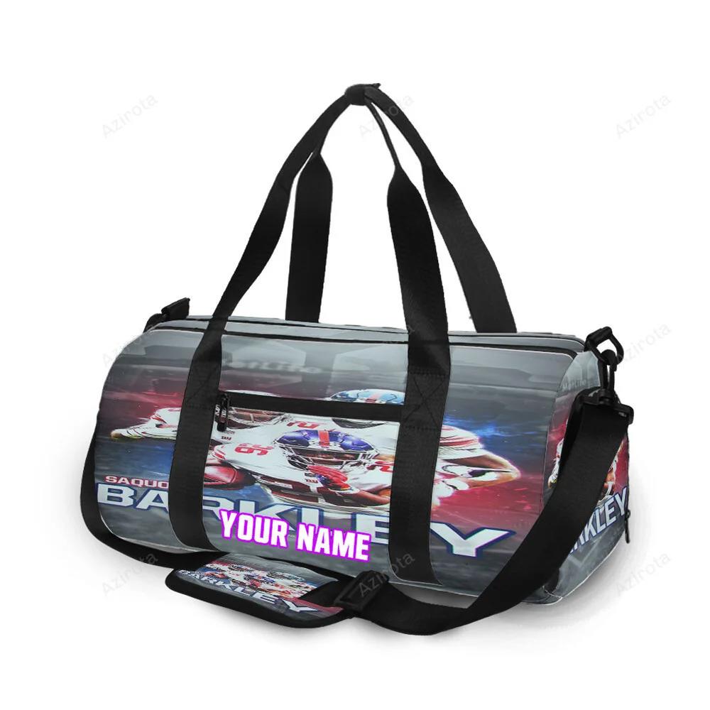 New york giants saquon barkley13 personalized name travel bag gym bag 1597 Travel Bag