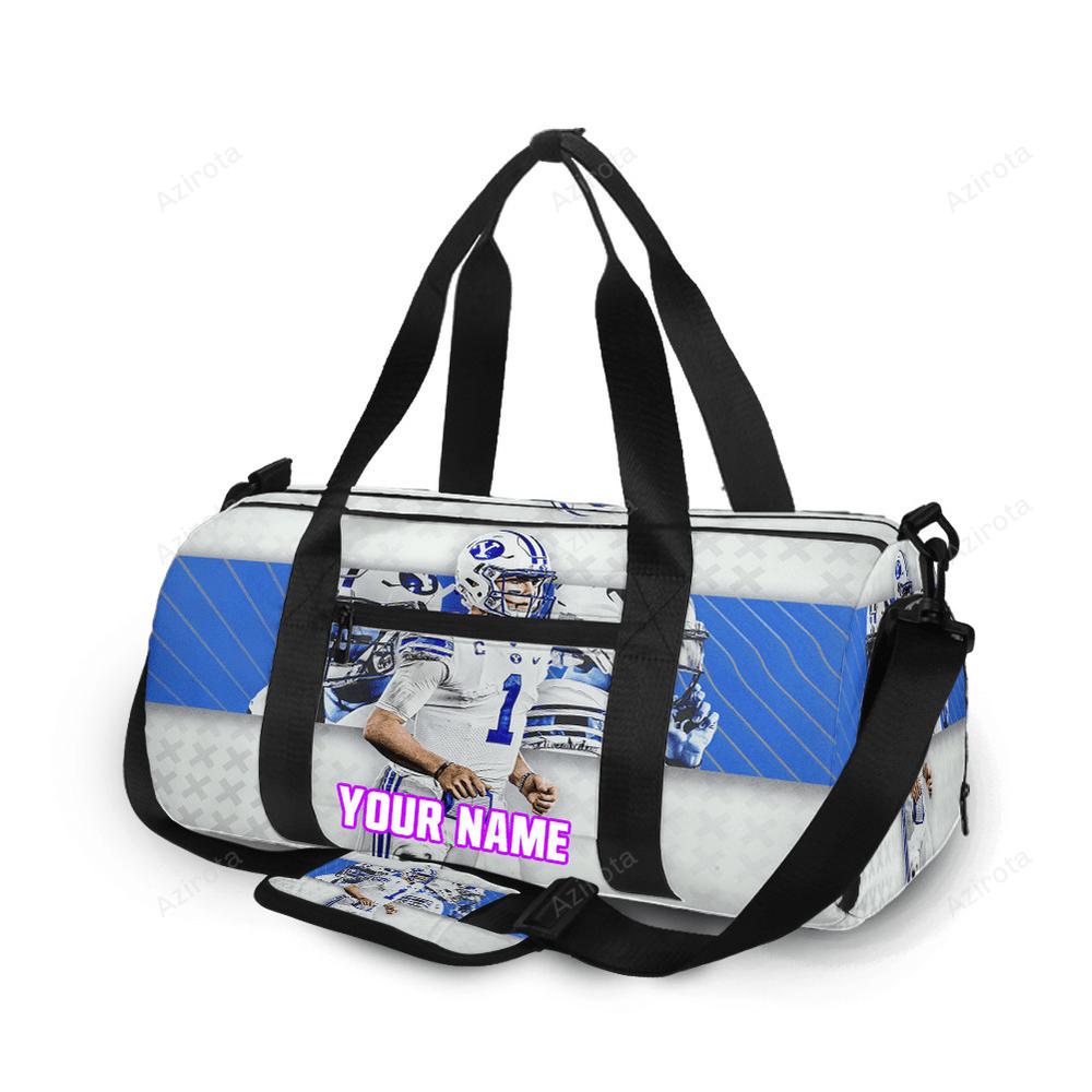 New york jets 02 zach wilson v53 personalized name travel bag gym bag 1078 Travel Bag