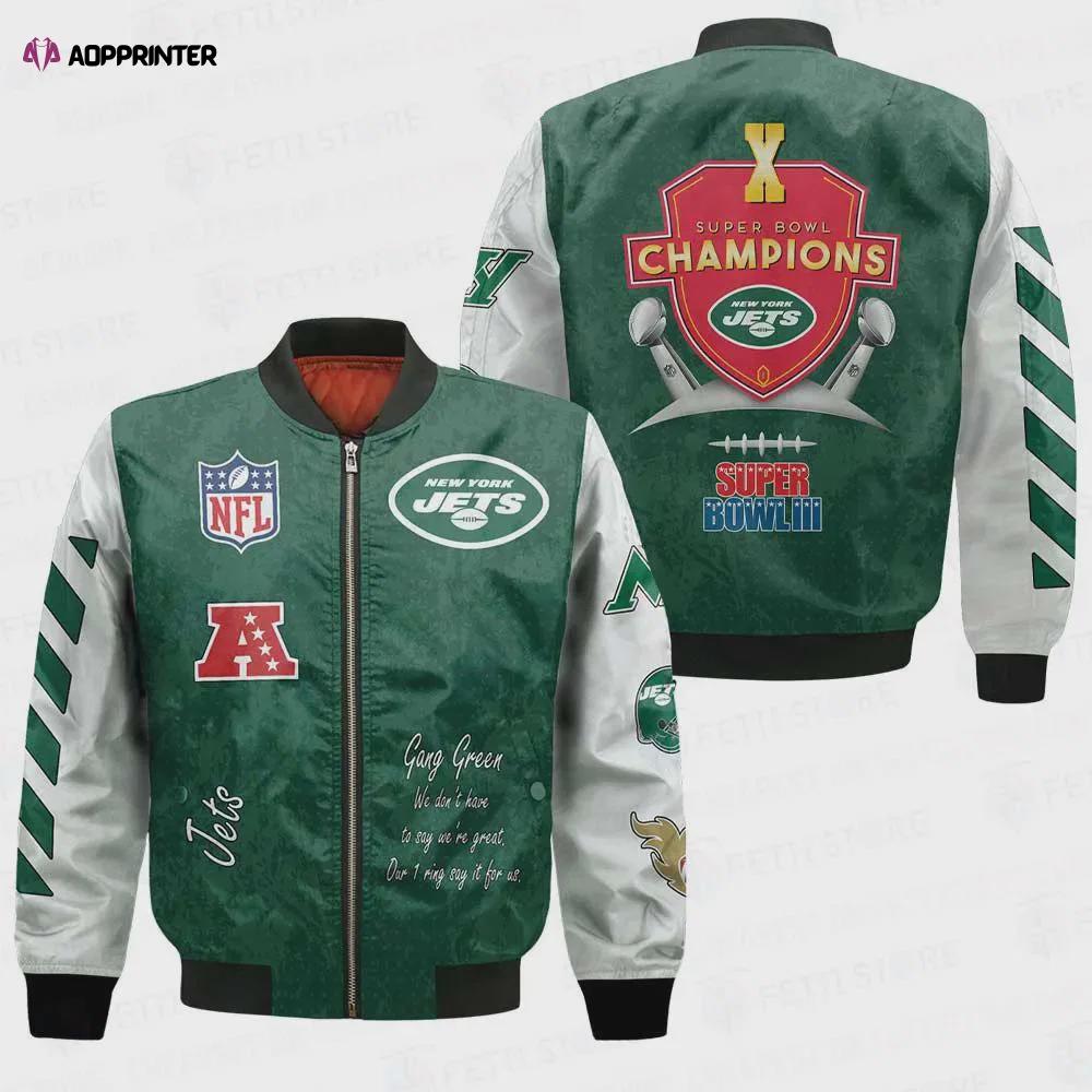 New york jets x champions design bomber jacket v1 Bomber Jacket