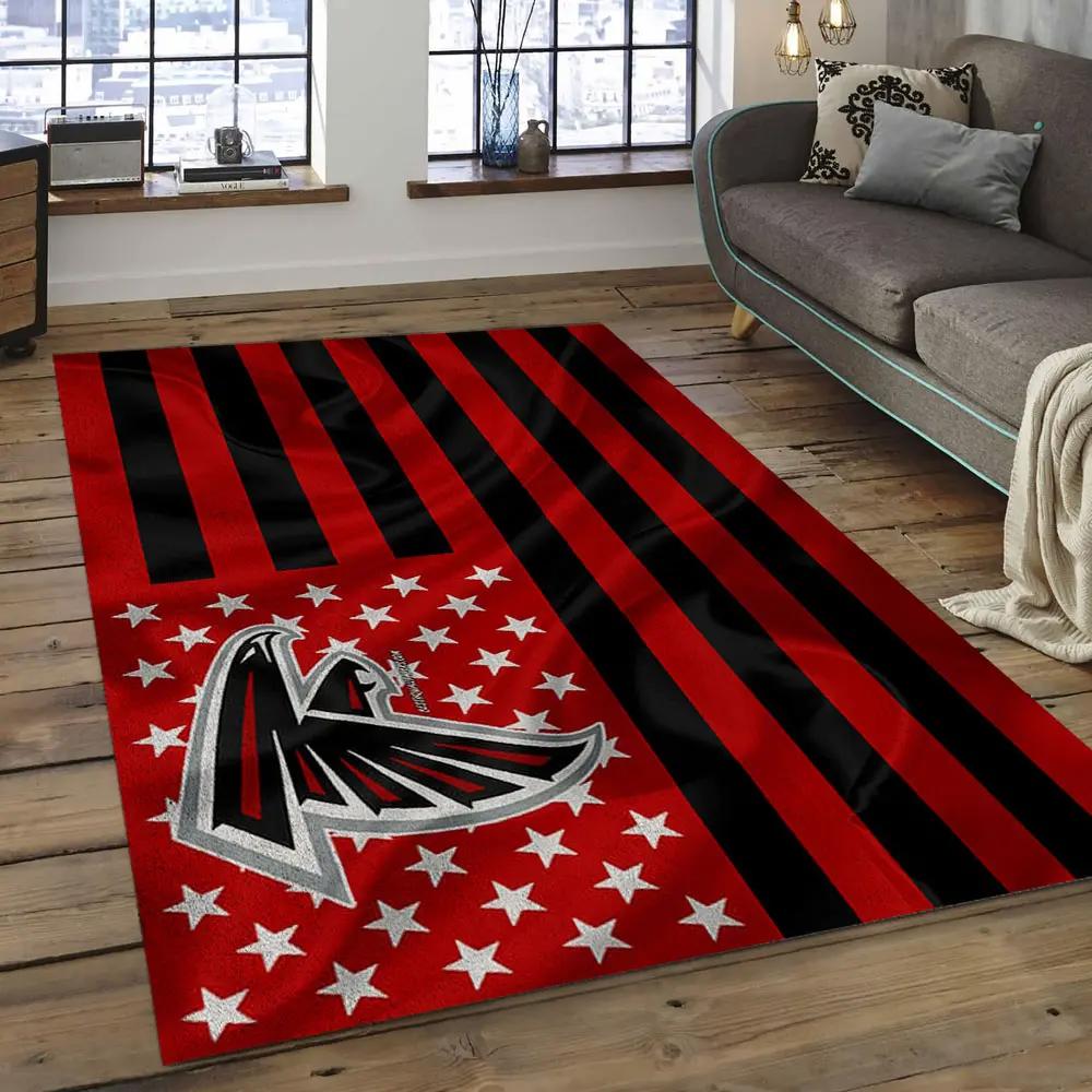 Nfl atlanta falcons football team logo rectangle area rug af05 Rectangle Rug