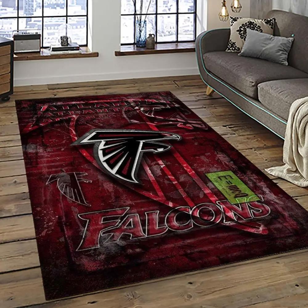 Nfl atlanta falcons football team logo sport carpet area rug home decor best gift for friends atfl10 Rectangle Rug