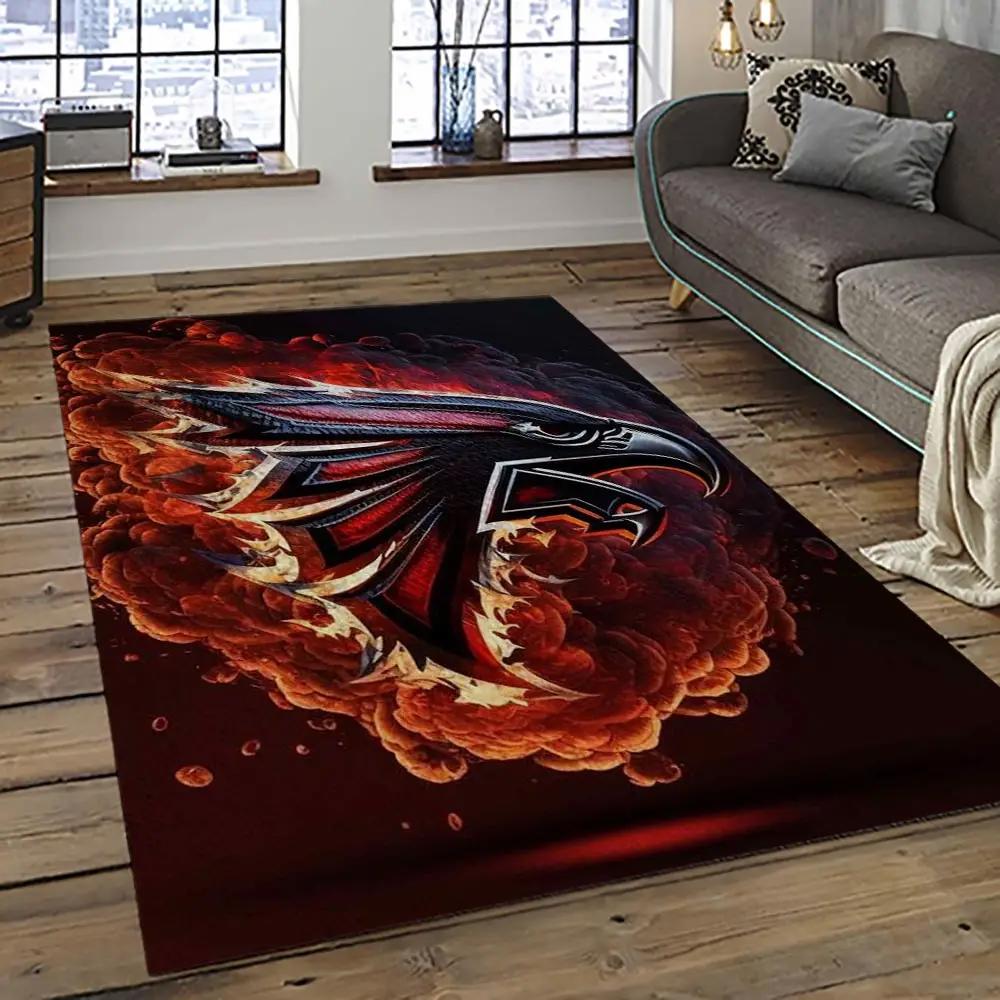 Nfl atlanta falcons football team logo sport carpet area rug home decor best gift for friends atfl4 Rectangle Rug