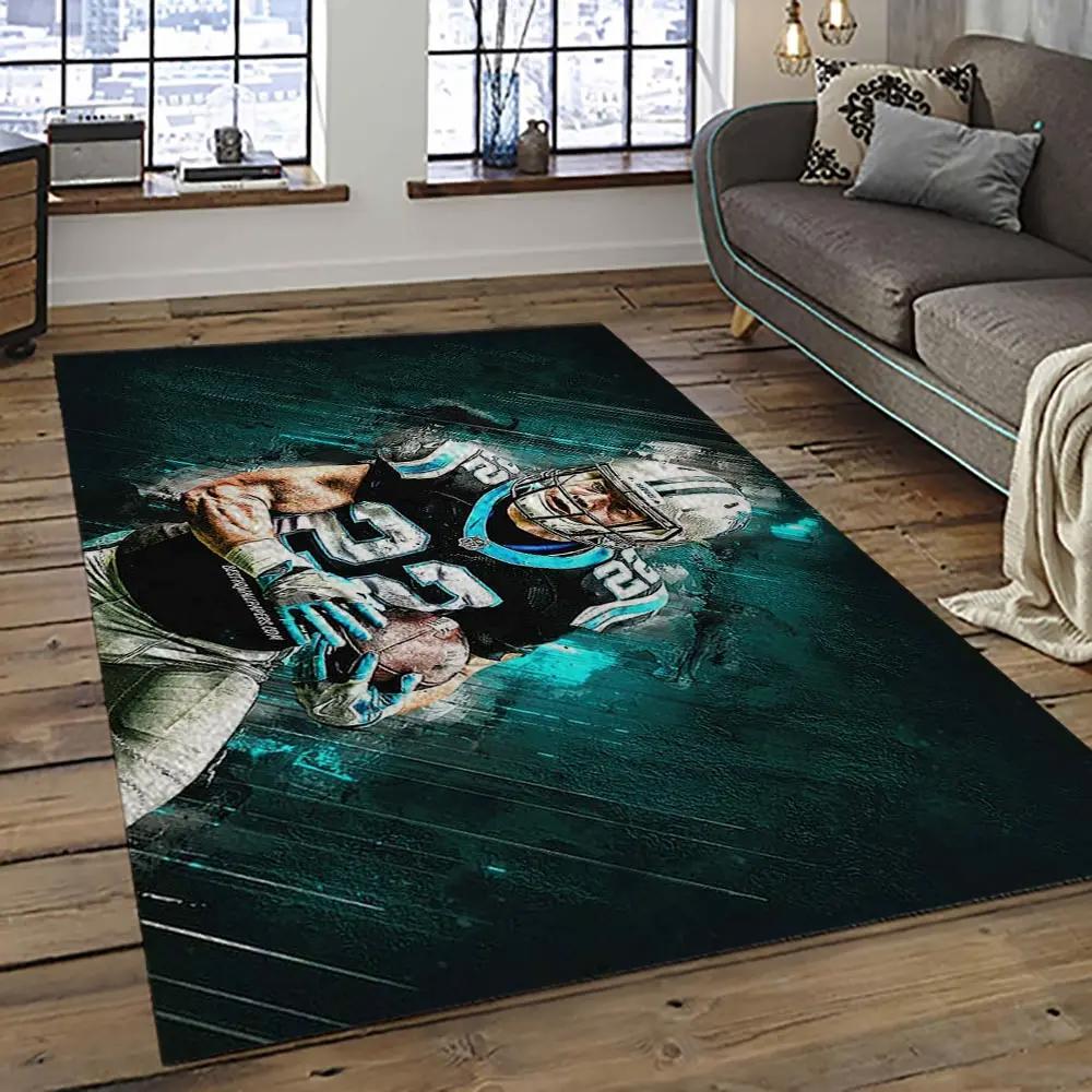 Nfl carolina panthers football team logo sport carpet area rug gift for friends cnps3 Rectangle Rug