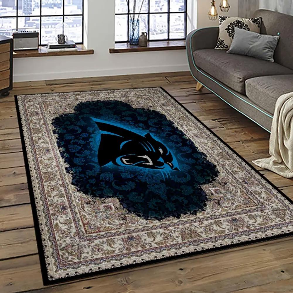 Nfl carolina panthers football team logo sport carpet area rug home decor best gift for friends cp39 Rectangle Rug