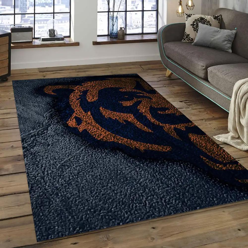 Nfl chicago bears football team logo rectangle area rug cgb02 Rectangle Rug