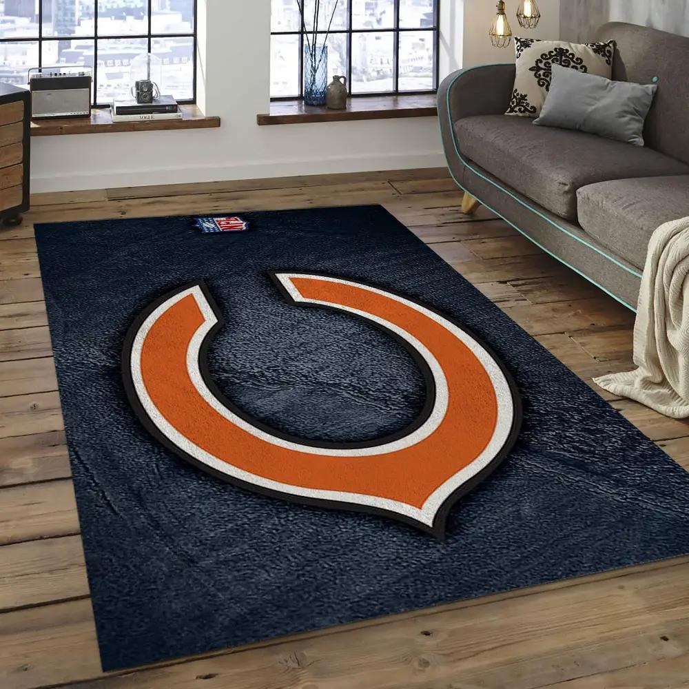 Nfl chicago bears football team logo rectangle area rug cgb52 Rectangle Rug