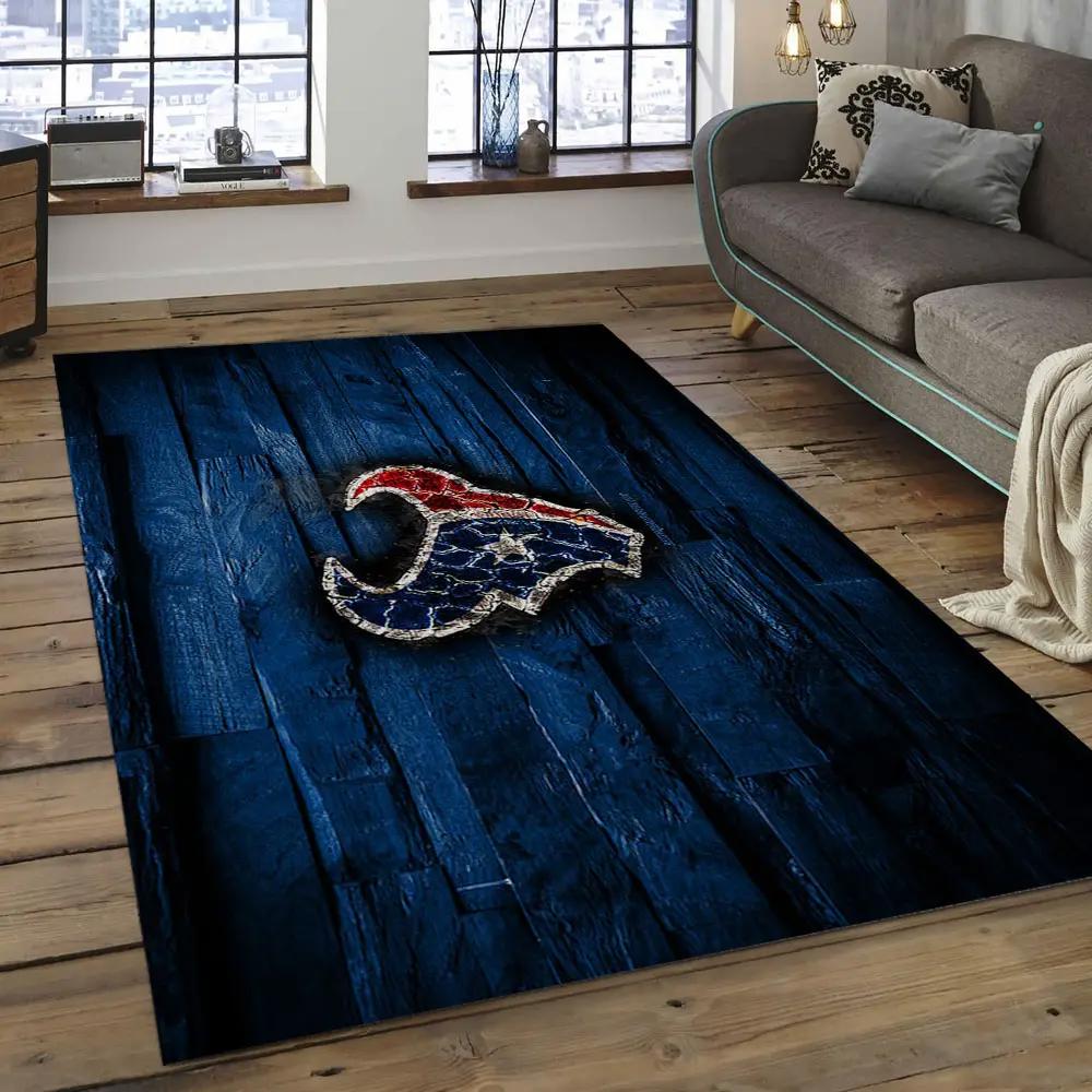 Nfl houston texans football team logo rectangle area rug ht16 Rectangle Rug