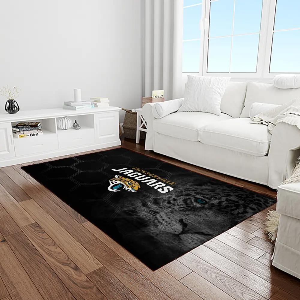 Nfl jacksonville jaguars football team logo rectangle area rug jj02 Rectangle Rug