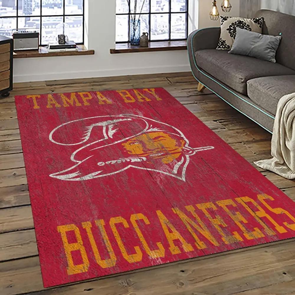 Nfl tampa bay buccaneers football team logo sport carpet area rug home decor best gift for friends tpbb29 Rectangle Rug