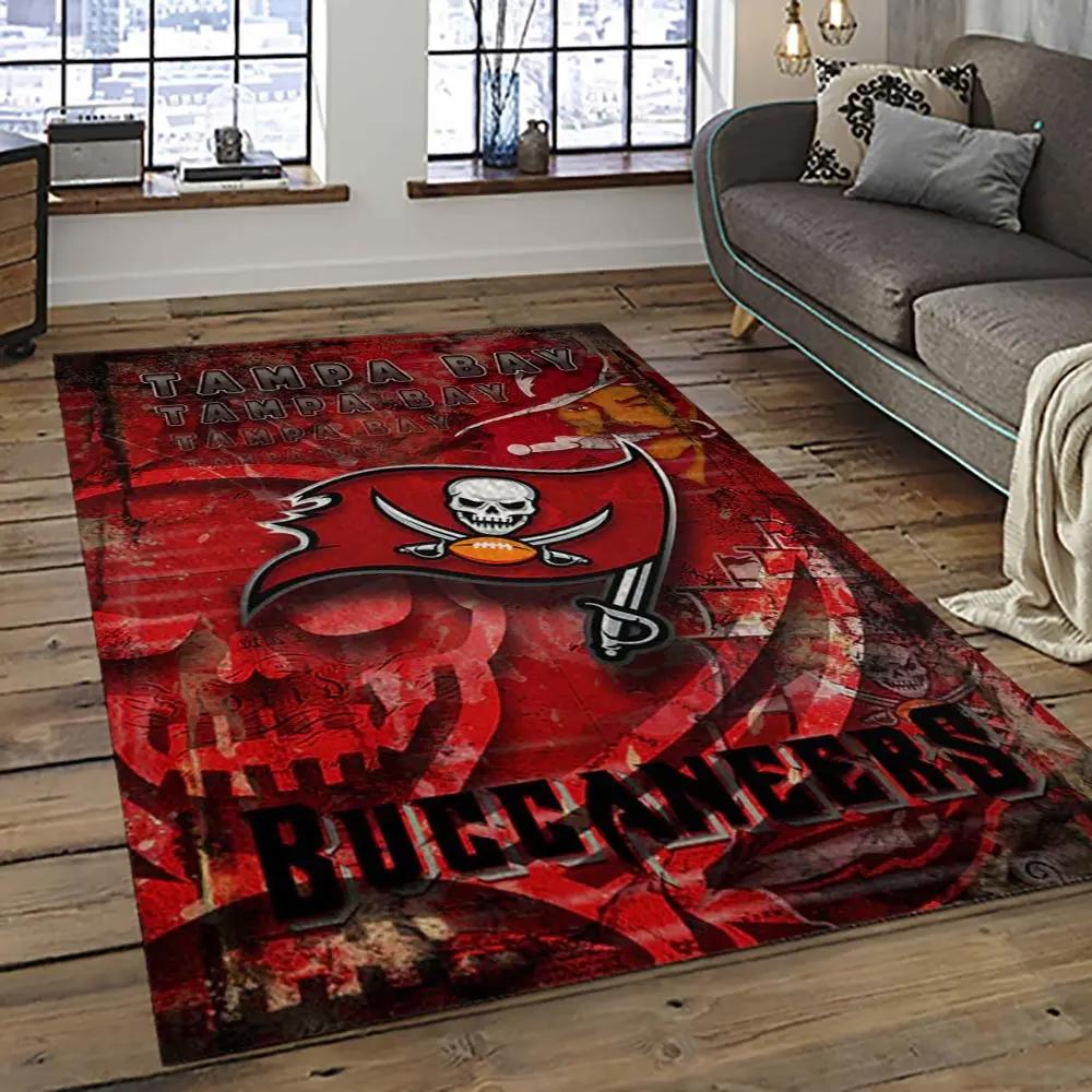 Nfl tampa bay buccaneers football team logo sport carpet area rug home decor best gift for friends tpbb36 Rectangle Rug