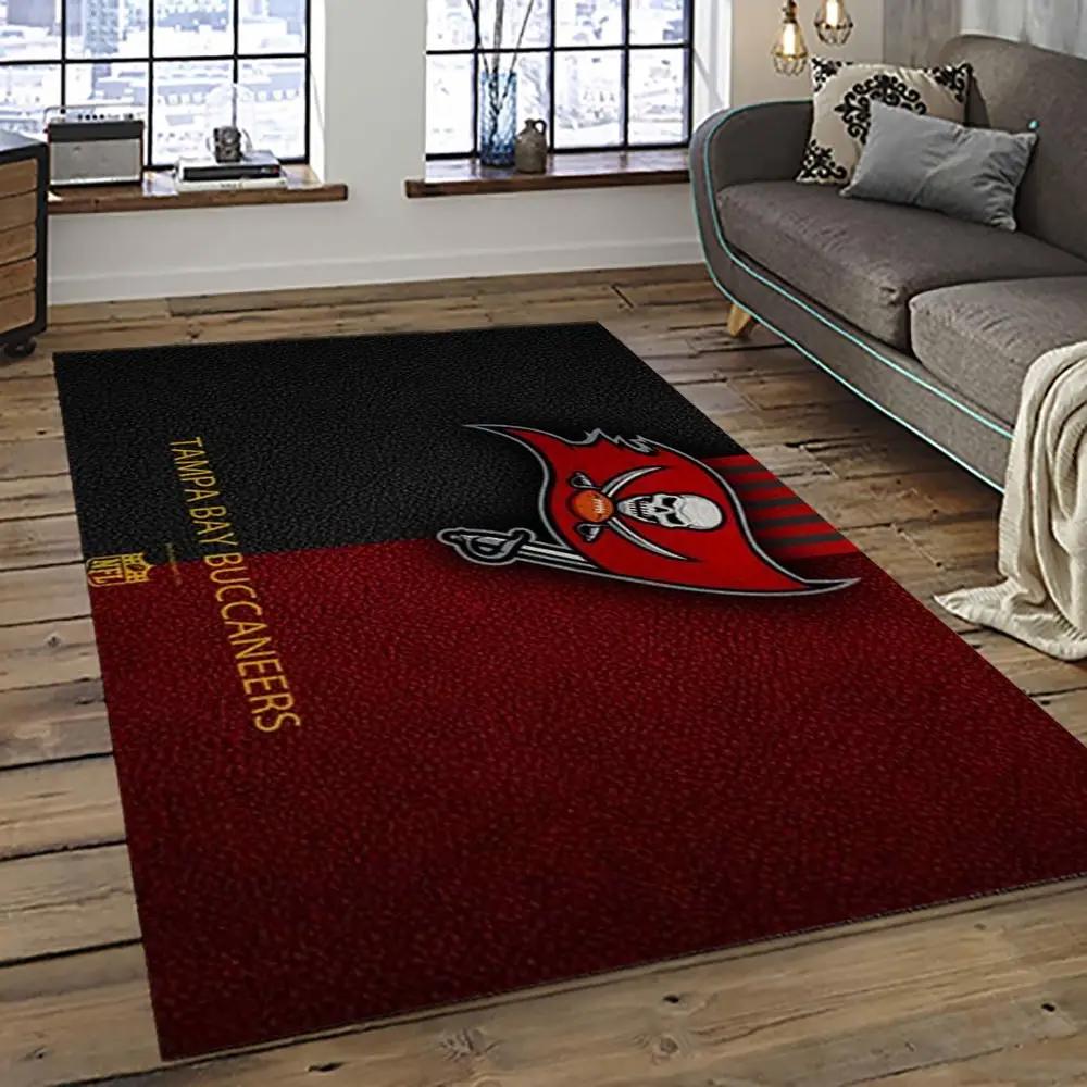Nfl tampa bay buccaneers football team logo sport carpet area rug home decor best gift for friends tpbb55 Rectangle Rug