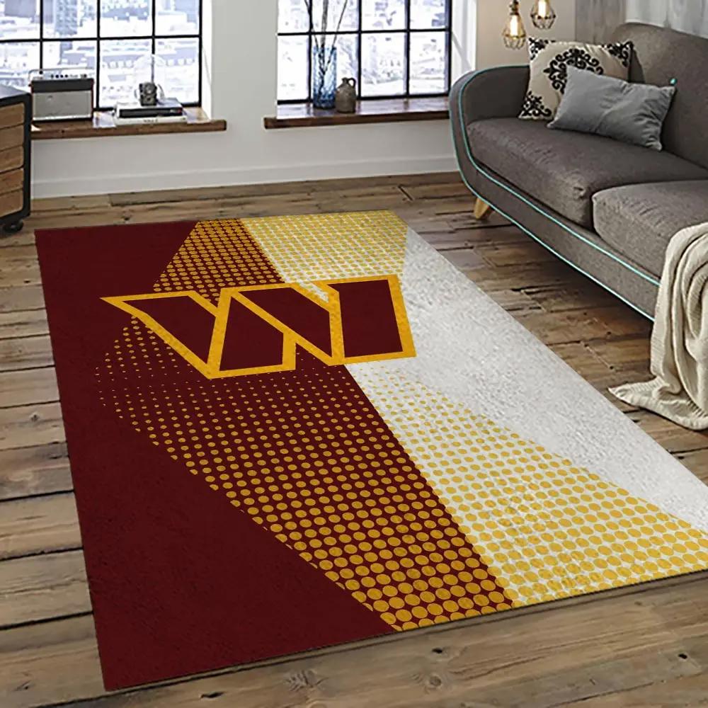 Nfl washington commanders football team logo sport carpet area rug home decor best gift for friends wscd21 Rectangle Rug