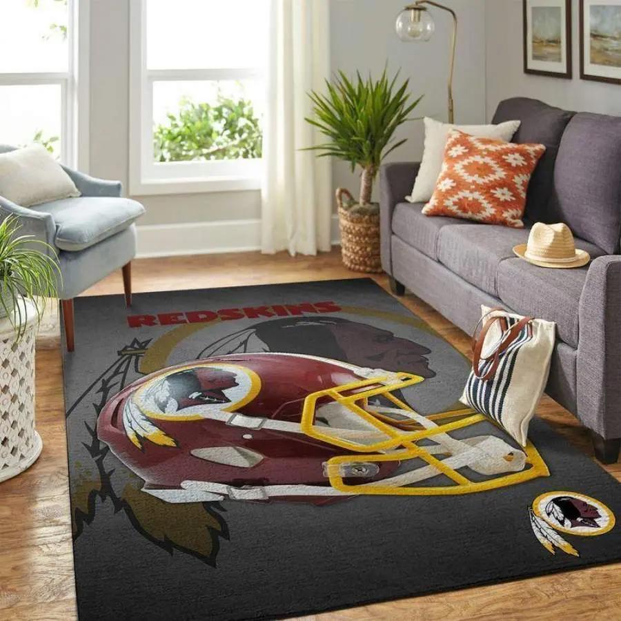 Nfl washington redskins football team logo carpet rug living room 2003274 Rectangle Rug