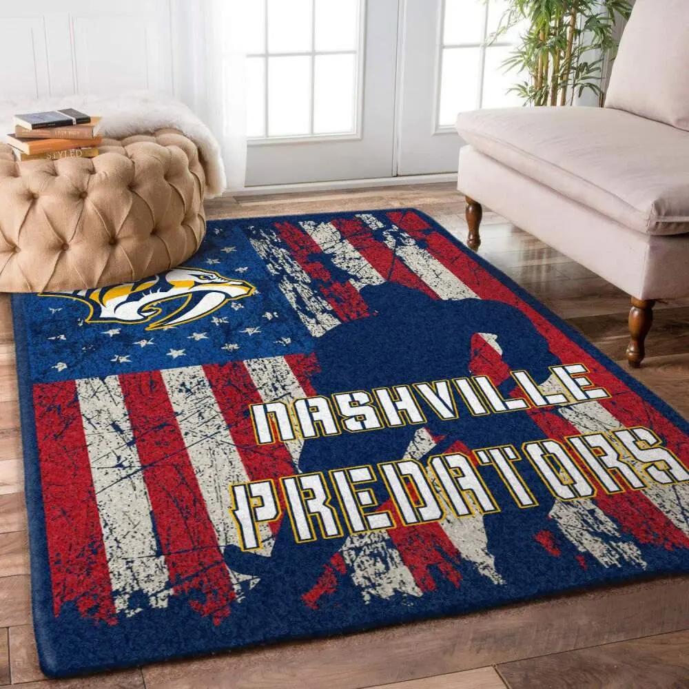 Nhl nashville predators dhcld3009 rug living room rug home decor Rectangle Rug