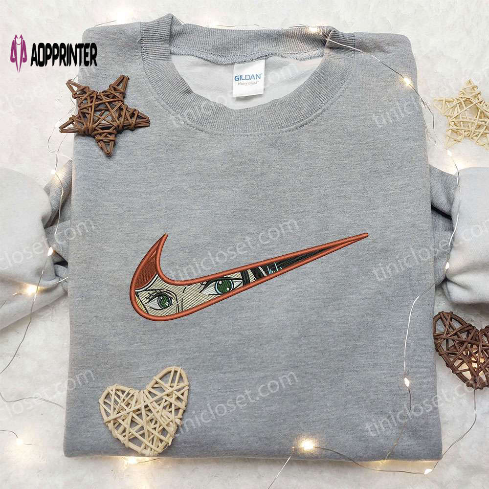 Nico robin x nike embroidered shirt: one piece inspired stylish nike apparel Embroidered Shirt