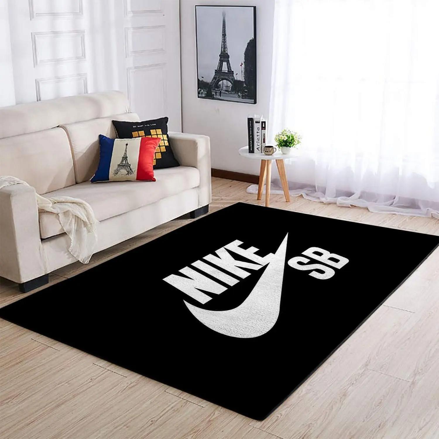 Nike area rug hypebeast carpet luxurious fashion brand logo living room rugs rug regtangle carpet floor decor home decor Rectangle Rug
