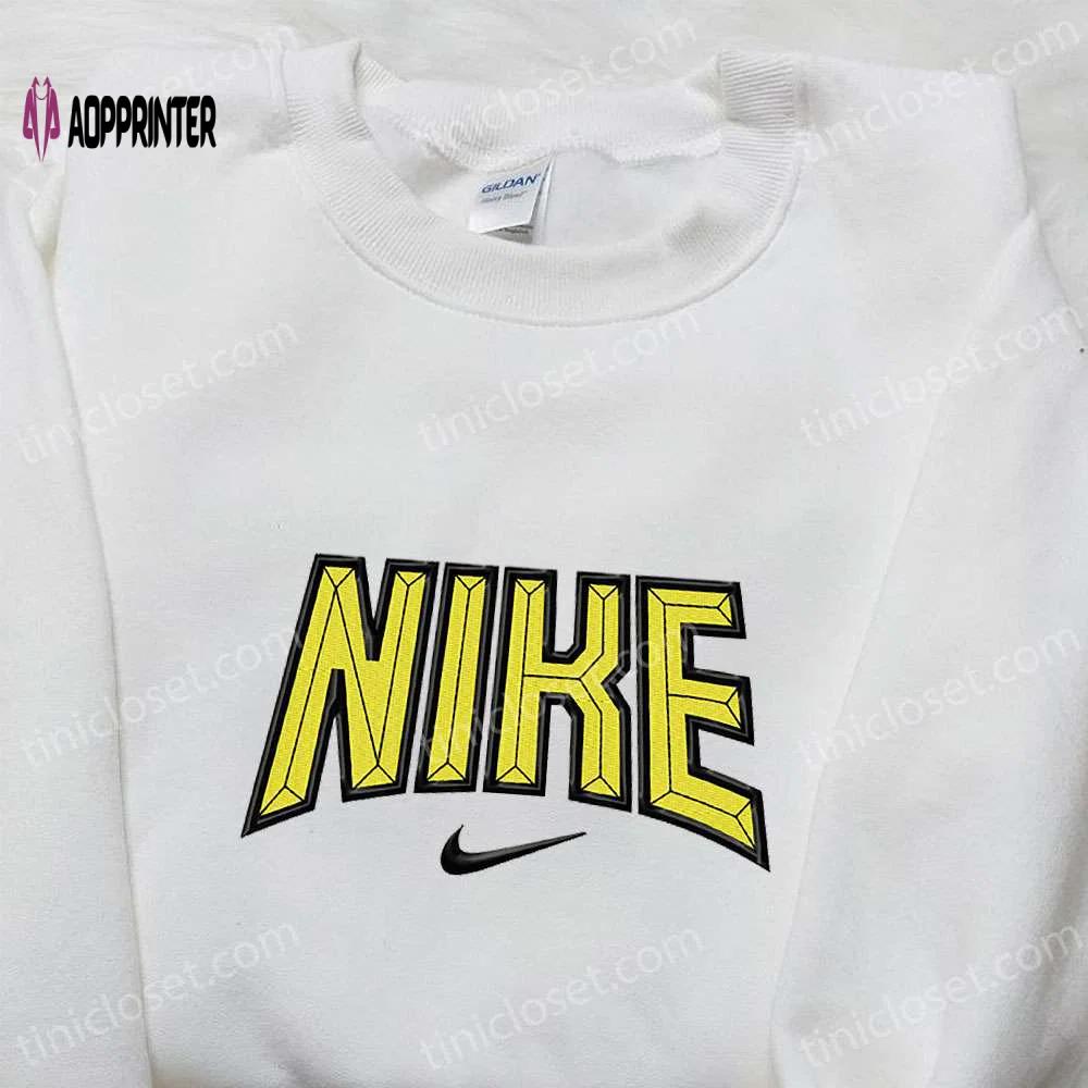 Nike inspired volumetric letters embroidered shirt – best birthday gift ideas Embroidered Shirt