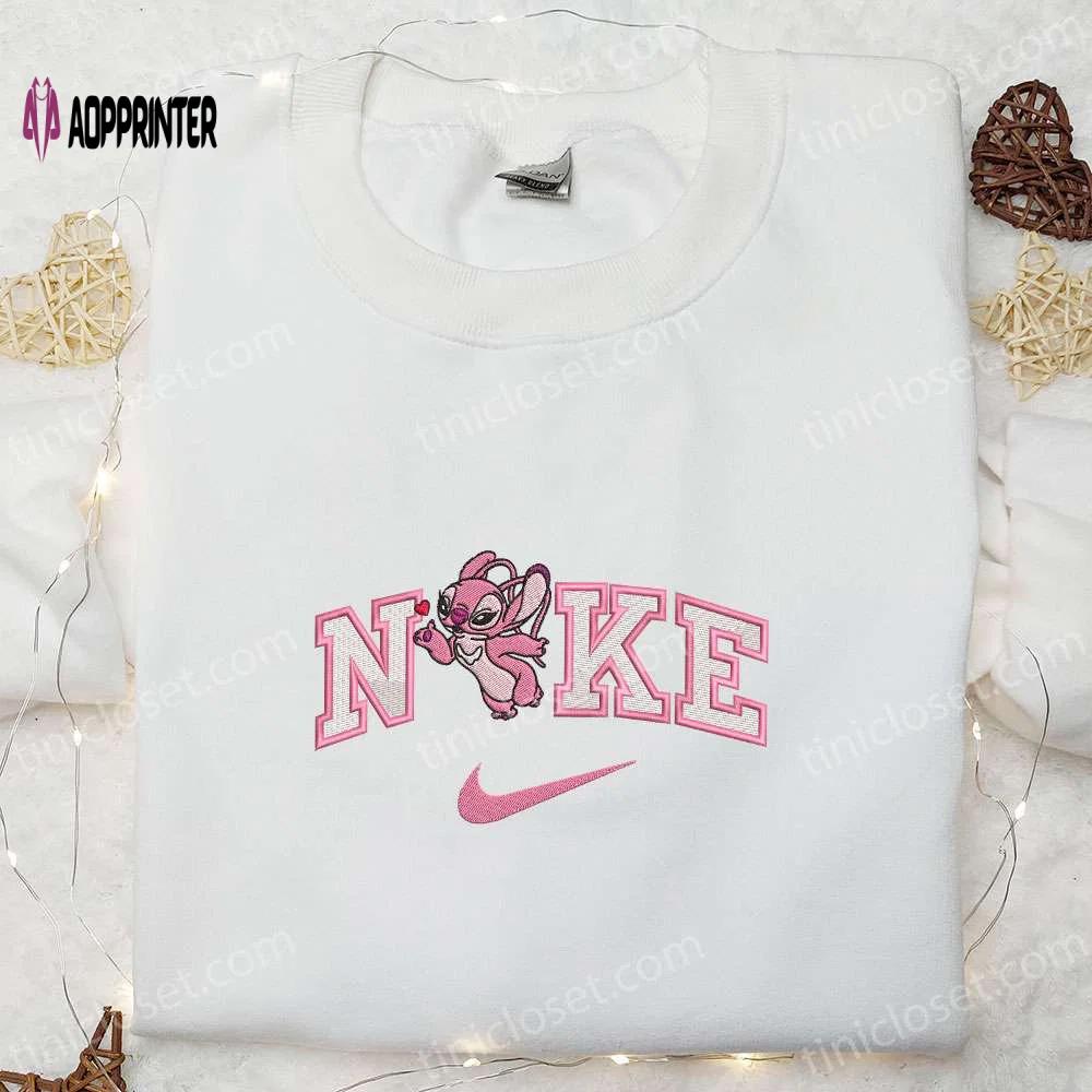 Nike x angel sending air kiss shirt disney characters hoodie – best valentine s day gift ideas Embroidered Shirt