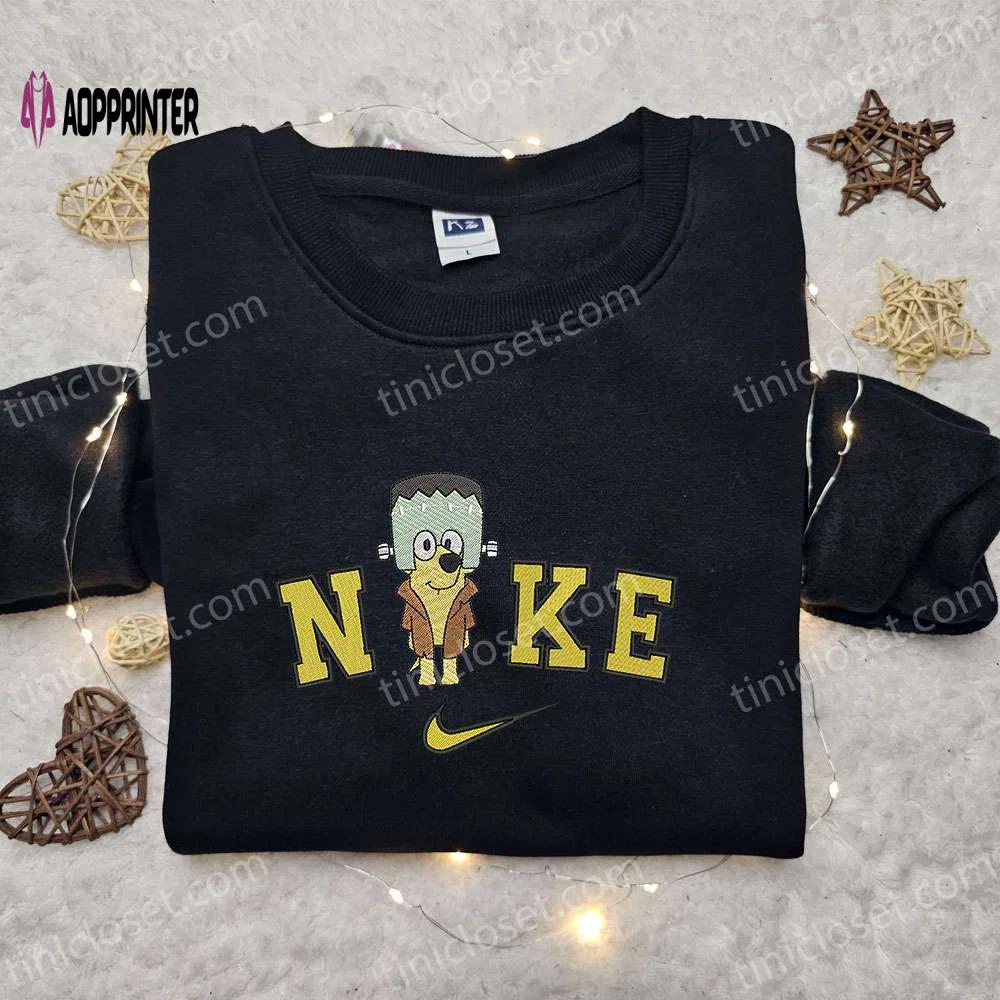Nike x bluey dog embroidered hoodie: cool halloween inspired sweatshirt Embroidered Shirt