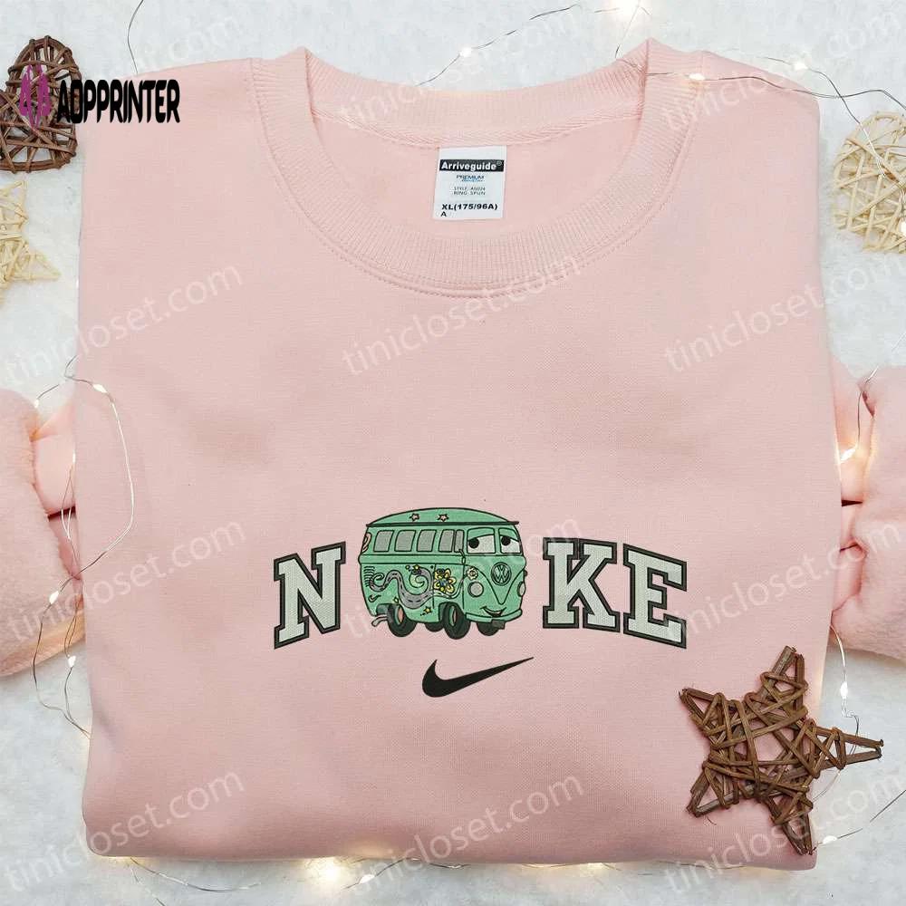 Nike x fillmore cars embroidered sweatshirt disney pixar hoodie & custom t-shirt Embroidered Shirt
