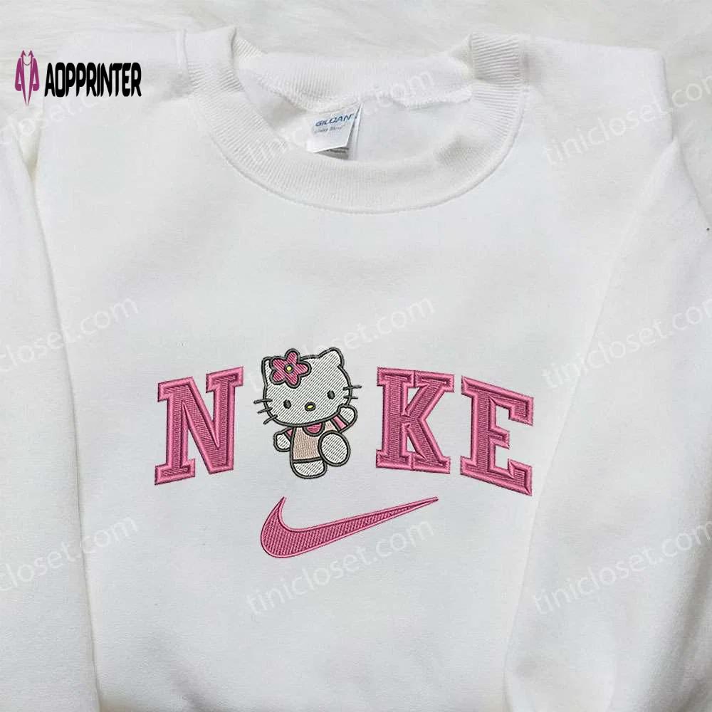 Nike x hello kitty embroidered shirt & sweatshirt: cute gifts for daughter Embroidered Shirt