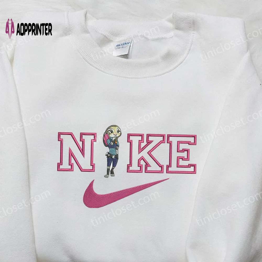 Nike x judy hopps zootopia embroidered shirt – disney inspired nike shirt Embroidered Shirt