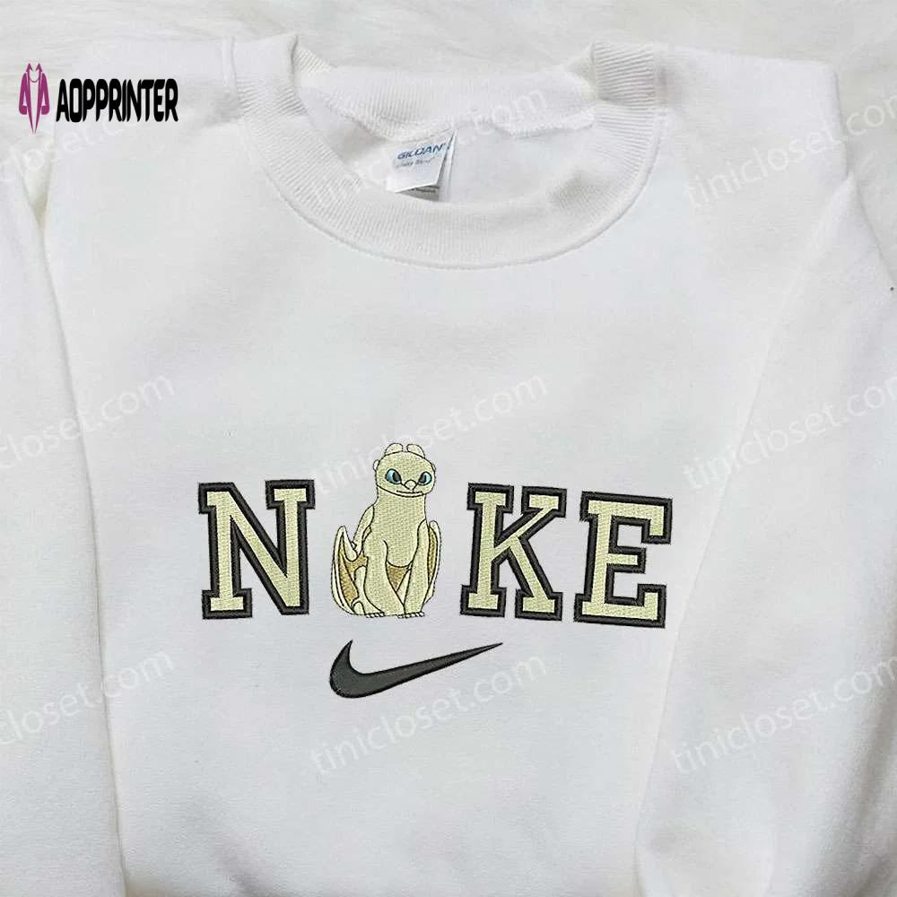 Nike x light furry how to train your dragon movie embroidered shirt: stylish & unique design Embroidered Shirt