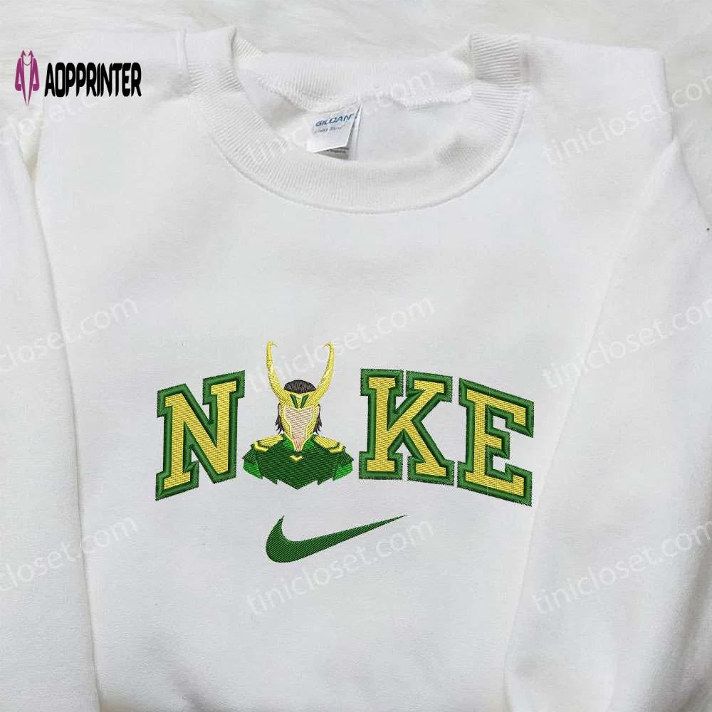 Nike x loki marvel embroidered shirt – premium nike inspired design Embroidered Shirt