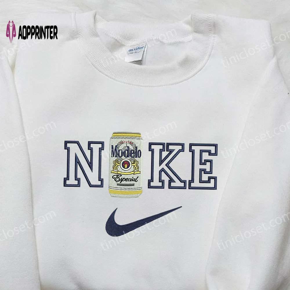 Nike x modelo especial embroidered shirt: favorite drink inspired & stylish Embroidered Shirt