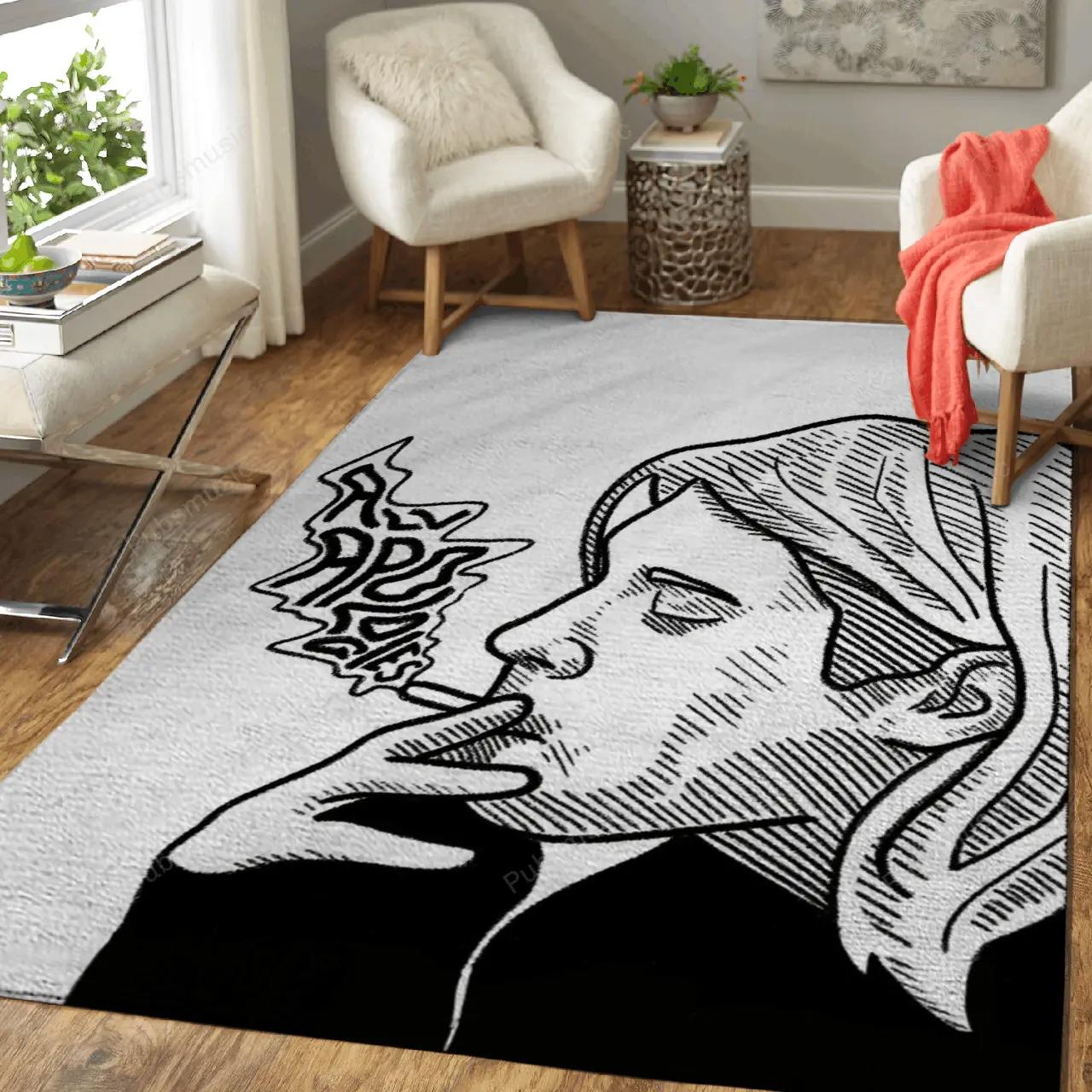 Nirvana all apologies music art for fans area rug living room carpet rug regtangle carpet floor decor home decor Rectangle Rug