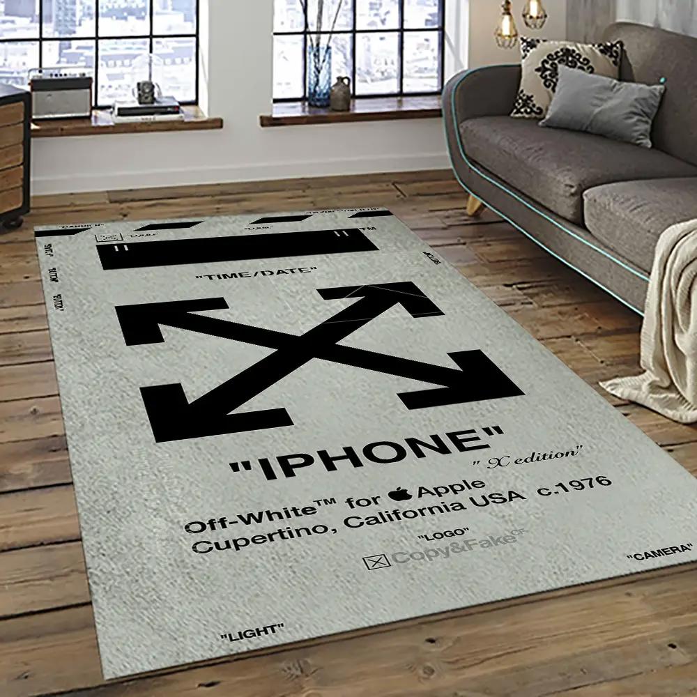 Off white fashion carpet rectangle area rug for living room bedroom decor owt12 Rectangle Rug