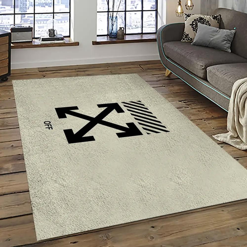 Off white fashion carpet rectangle area rug for living room bedroom decor owt39 Rectangle Rug