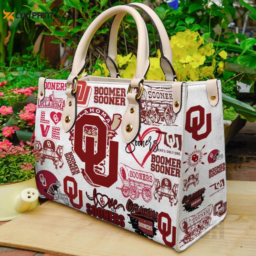 Oklahoma sooners 1 leather handbag gift for women 576 Women Leather Hand Bag