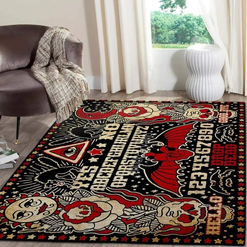 Ouija board gaming area rugs living room carpet christmas gift rug regtangle carpet floor decor home decor v11151 Rectangle Rug