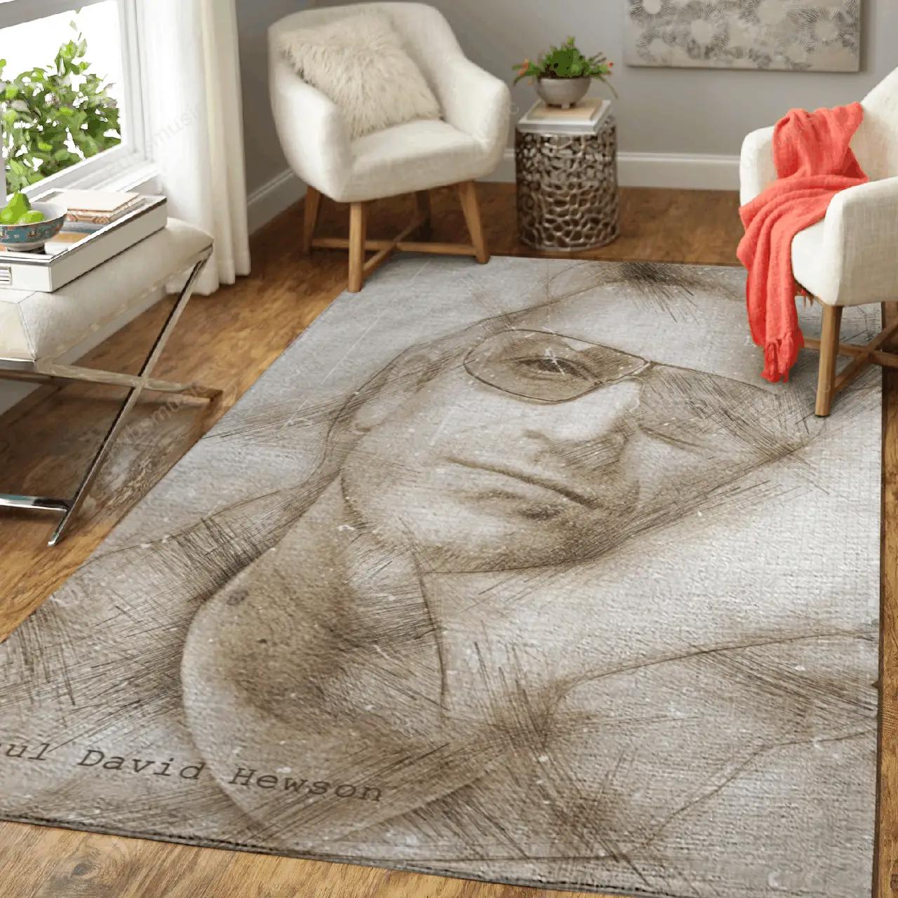 Paul david hewson bono u2 music art for fans area rug living room carpet rug regtangle carpet floor decor home decor Rectangle Rug
