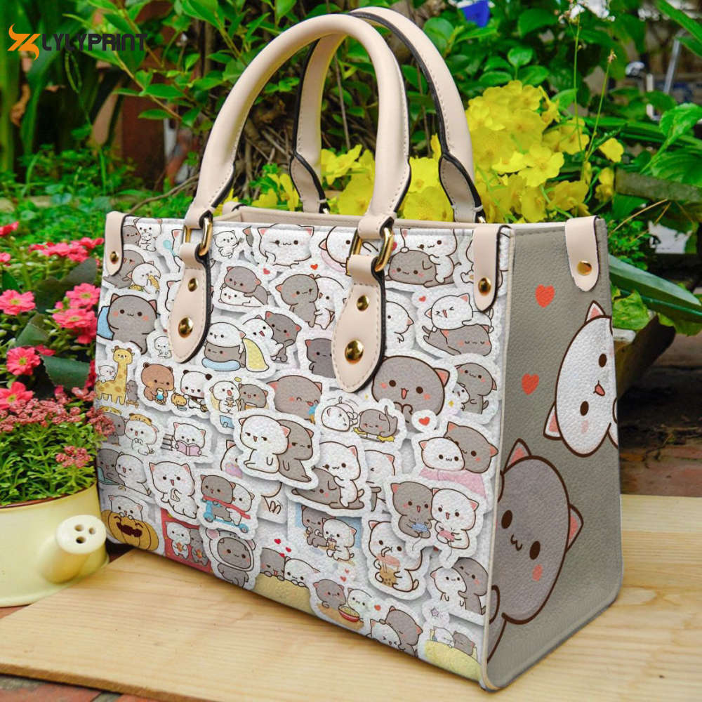 Peach and goma leather handbag for women gift 2278 Women Leather Hand Bag
