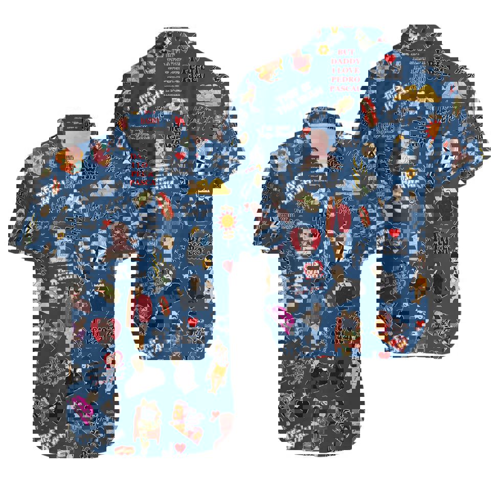 Pedro pascal american actor  3d hawaiian shirt Hawaii Shirt Shorts & Flip Flops