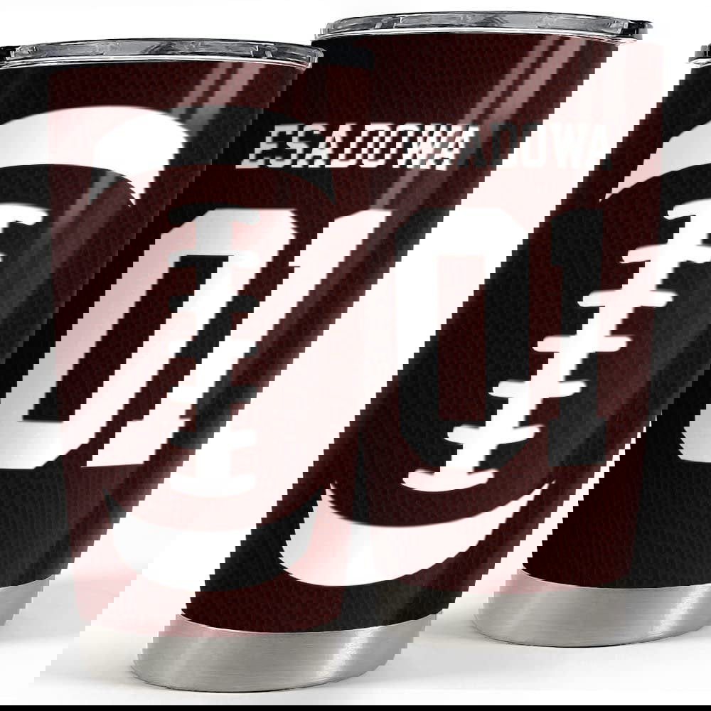 Personalized football tumbler uniform custom for men boy sport lover Personalized Tumbler