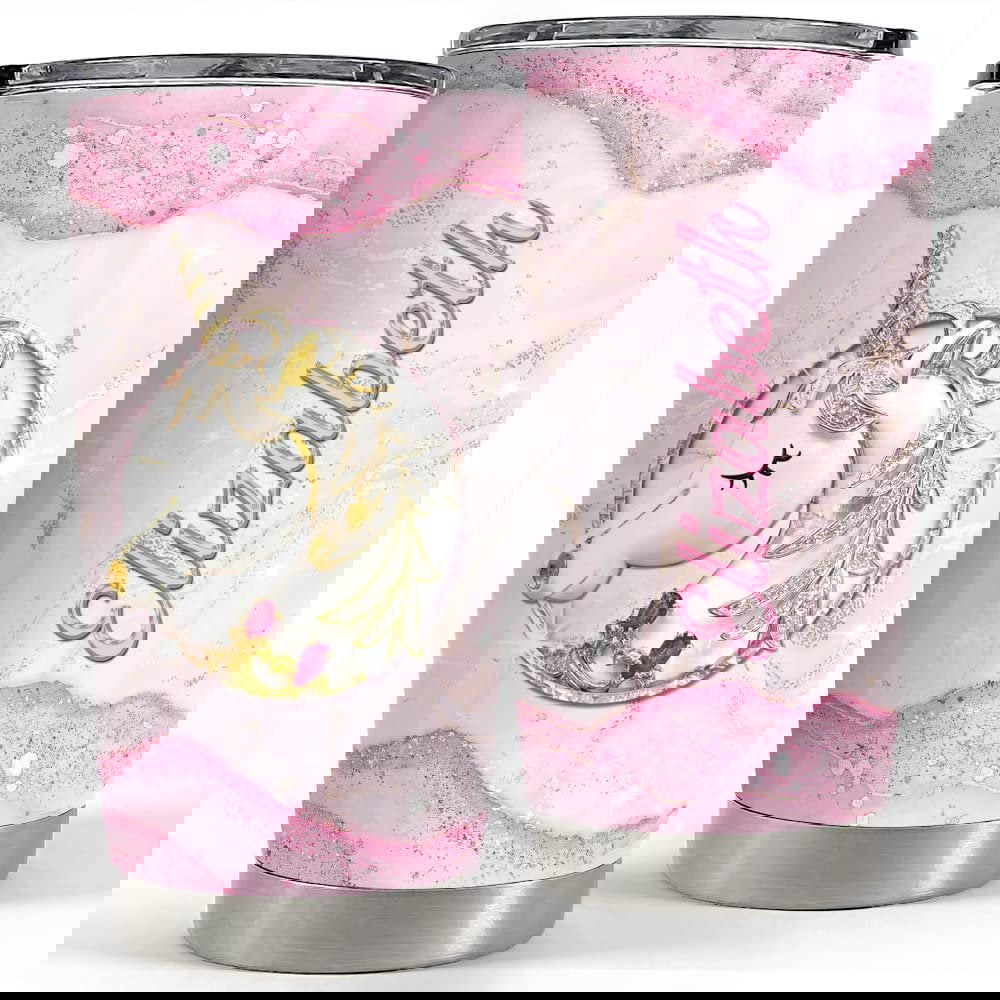 Personalized unicorn tumbler jewelry pink glitter for girl daughter Personalized Tumbler