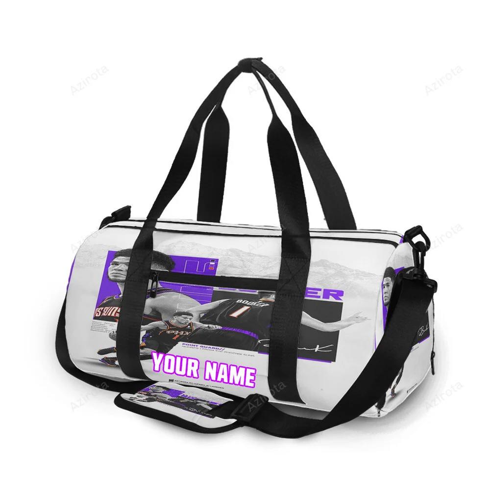 Phoenix suns devin booker 1 v1 personalized name travel bag gym bag 2220 Travel Bag