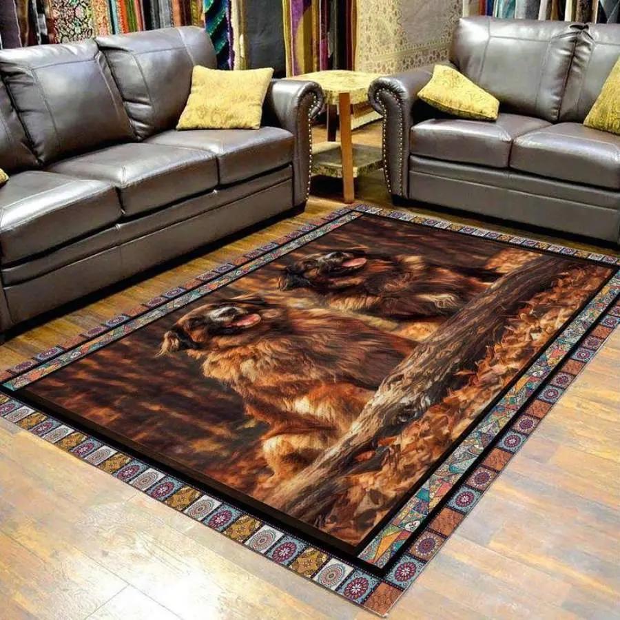 Pig print pattern area rug living room rug home decor Rectangle Rug