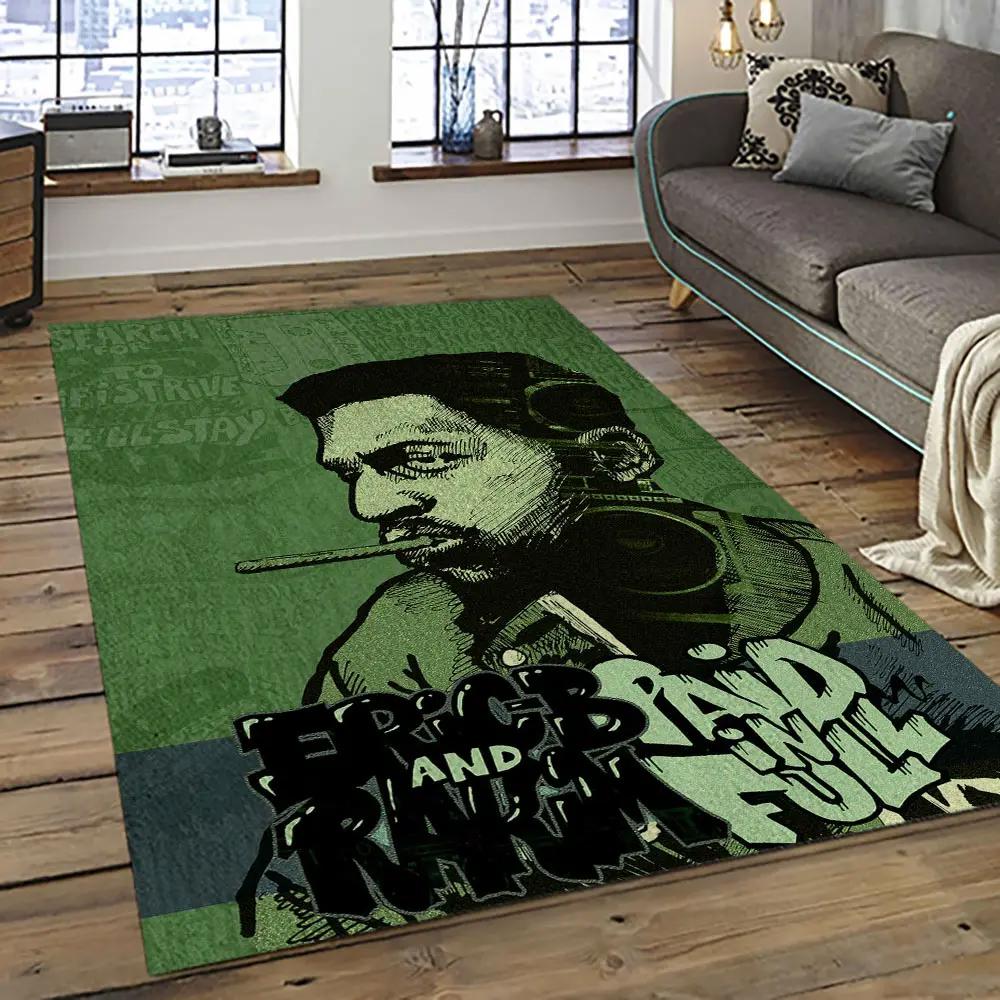 Rakim rapper hiphop music retangle carpet area rug home decor best gift for fan and friends rk11 Rectangle Rug