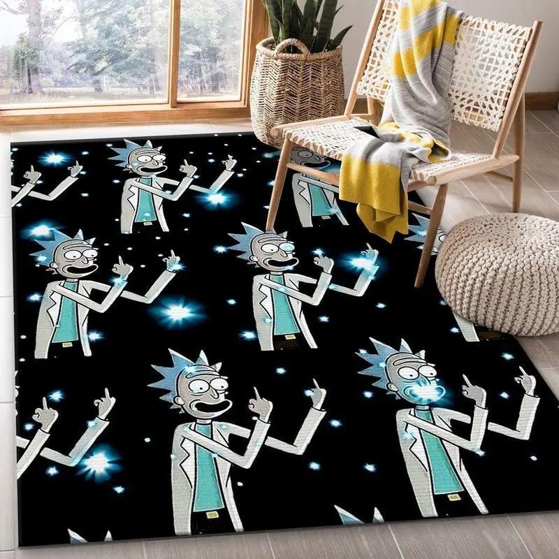 Rick and morty 103 area rug living room and bed room rug rug regtangle carpet floor decor home decor Rectangle Rug