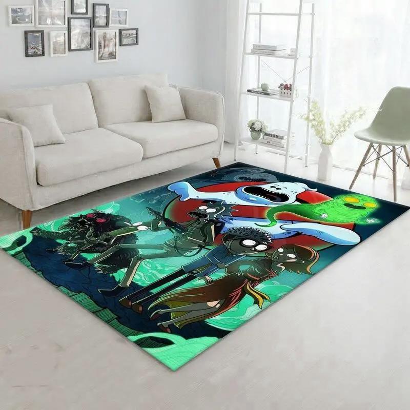 Rick and morty 14 area rug living room and bed room rug rug regtangle carpet floor decor home decor Rectangle Rug